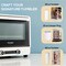 Makerflo 40 L Sublimation Oven for Tumbler, Bottle, Mug| Heat Resistant Gloves, 1 Wire Shelf, 1 Metal Mesh Shelf for Smaller Objects, and 1 Catch Plate | Ideal Gift for Crafters